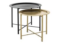 Zestaw dwóch stolików Shire metalowe