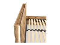 Zestaw łóżko Tetrix 140x200 z półką multimedialną dąb wotan
