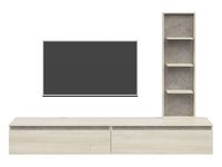 Zestaw mebli Pascal 230 cm dąb karlstadt/albus szary