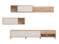 Zestaw Norwich 234 cm dąb artisan/kaszmir