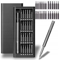 ZESTAW PRECYZYJNYCH WKRĘTAKÓW DO IPHONE KOMPUTERÓW 25W1 ŚRUBOKRĘTY + ETUI