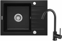 Zlewozmywak DEANTE Zorba ZQZAN11A Nero + bateria stojąca