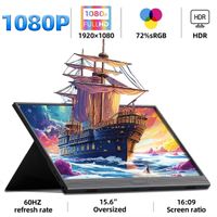 ZSUS 15,6-calowy przenośny monitor 1080P HDR