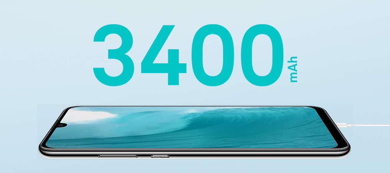 Powerful 3400mAh battery