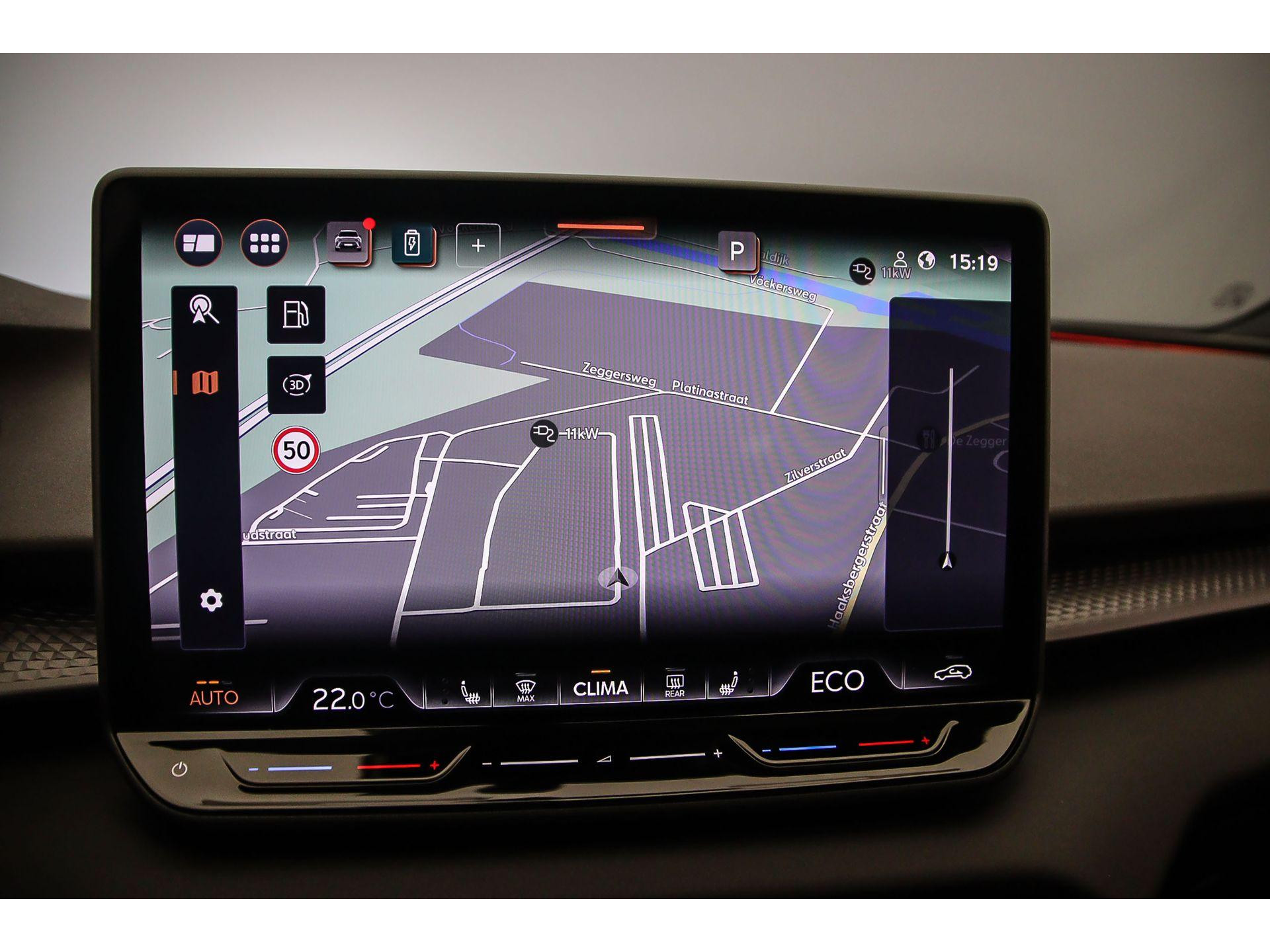 Navigatiesysteem met 12,9 inch (32,77 cm) touchscreen