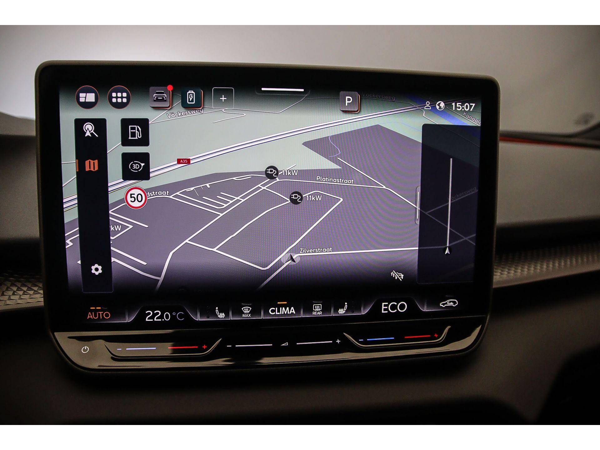 Navigatiesysteem met 12,9 inch  touchscreen