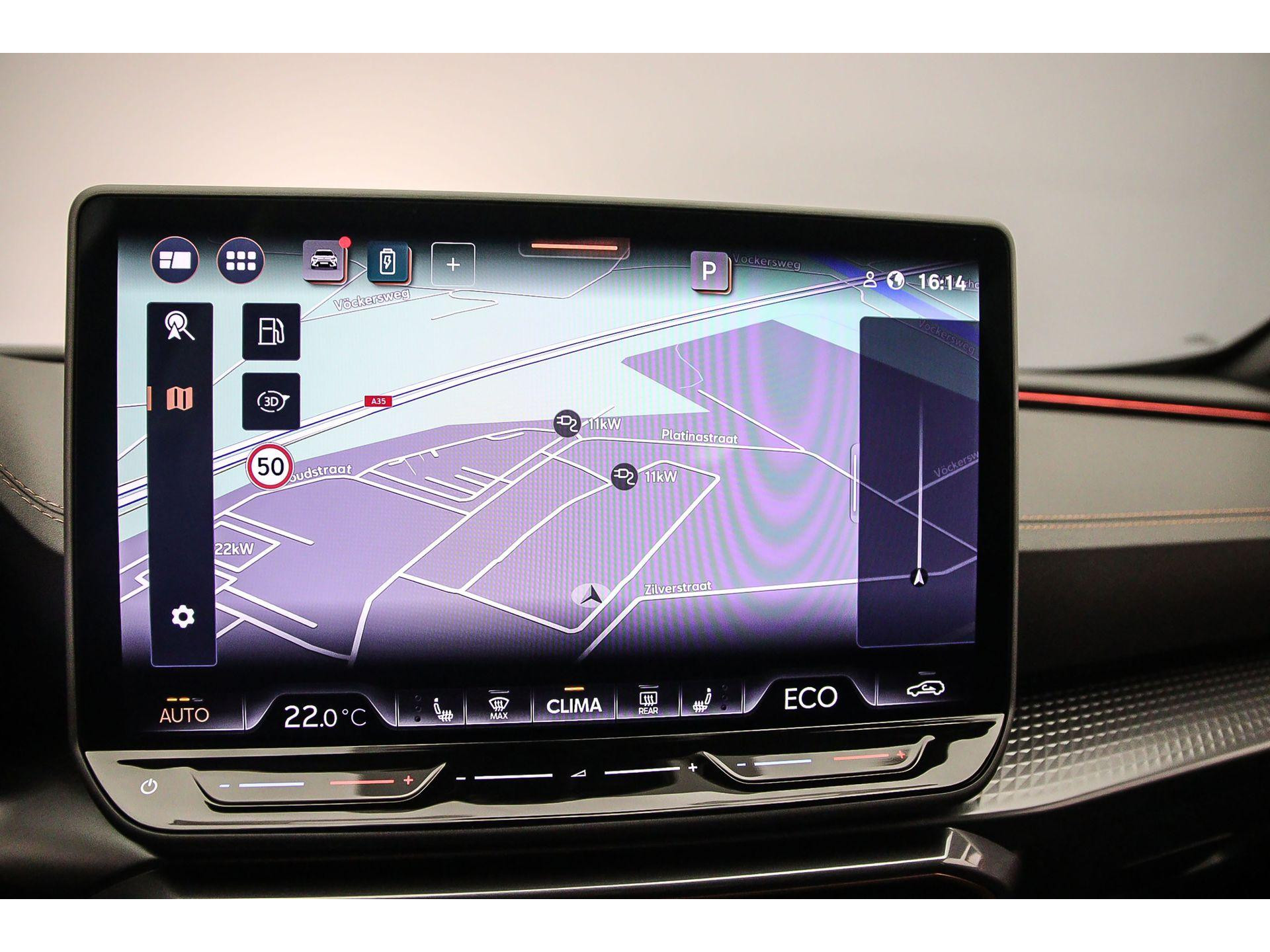 Navigatiesysteem met 12,9 inch  touchscreen