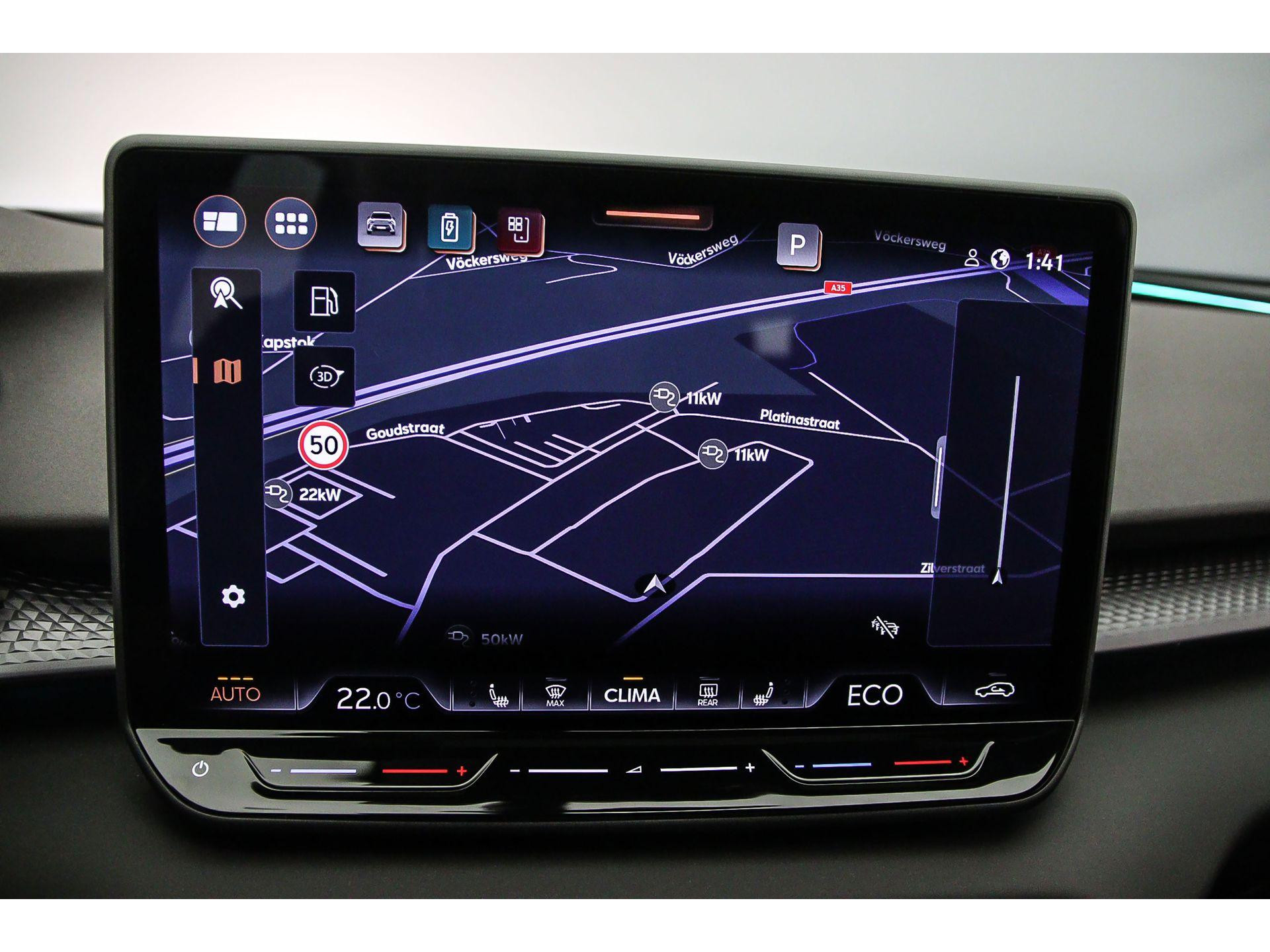 Navigatiesysteem met 12,9 inch  touchscreen