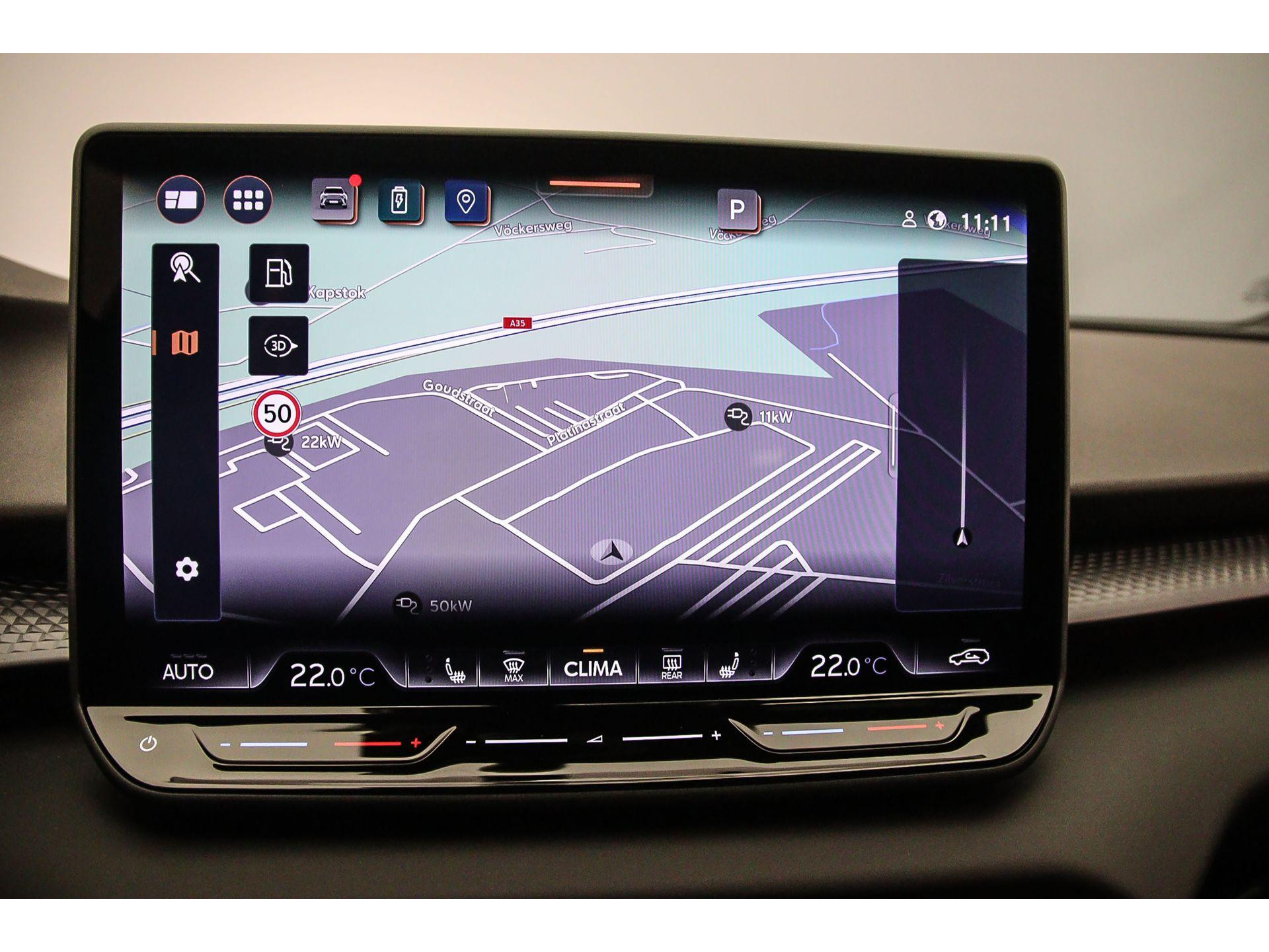 Navigatiesysteem met 12,9 inch  touchscreen