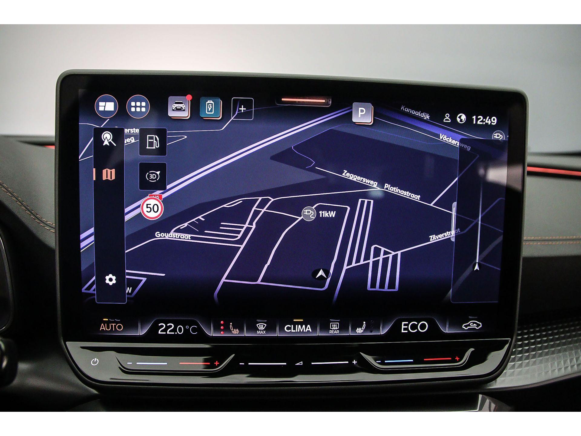 Navigatiesysteem met 12,9 inch  touchscreen