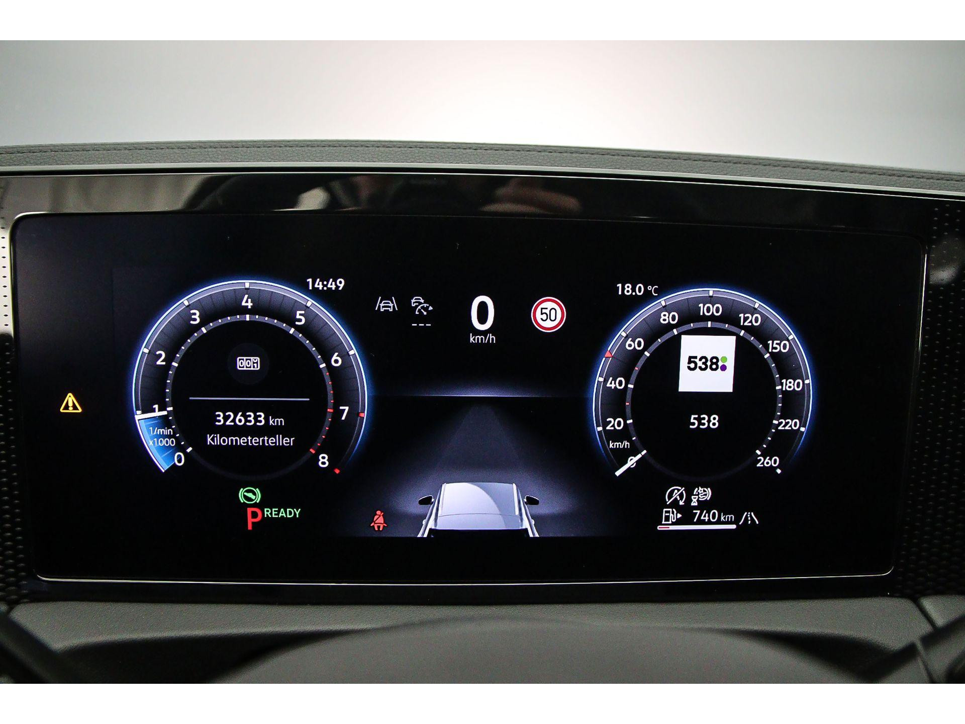 volledig digitaal instrumentenpaneel