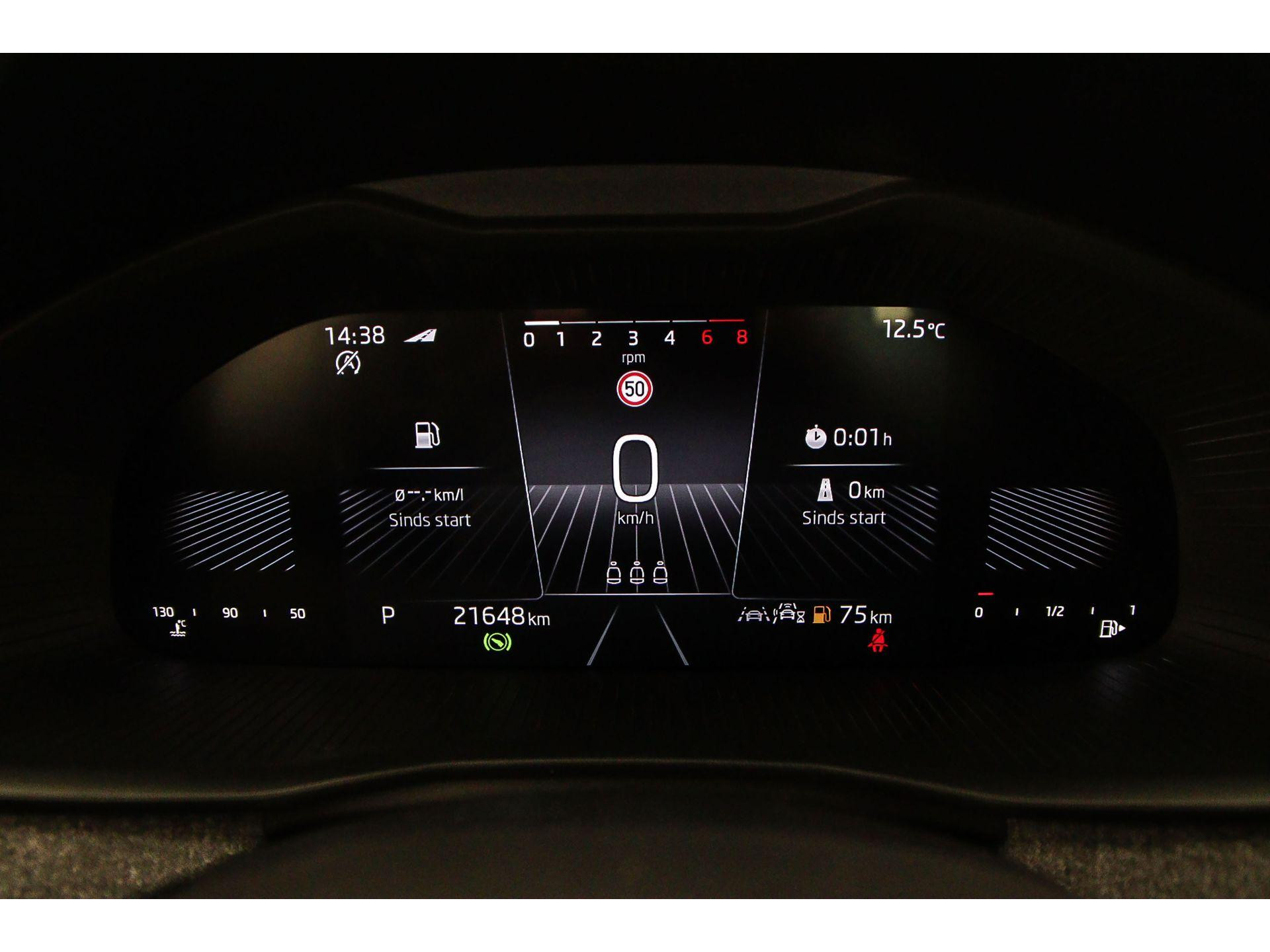 volledig digitaal instrumentenpaneel