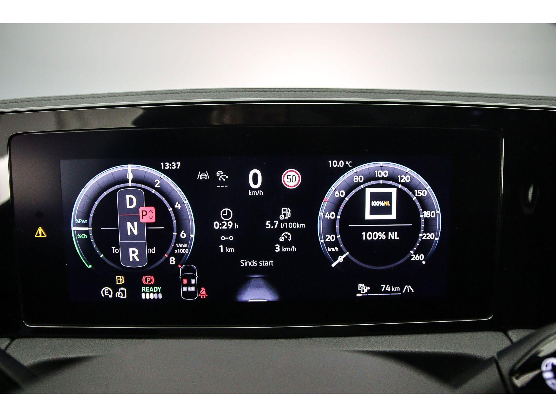 volledig digitaal instrumentenpaneel