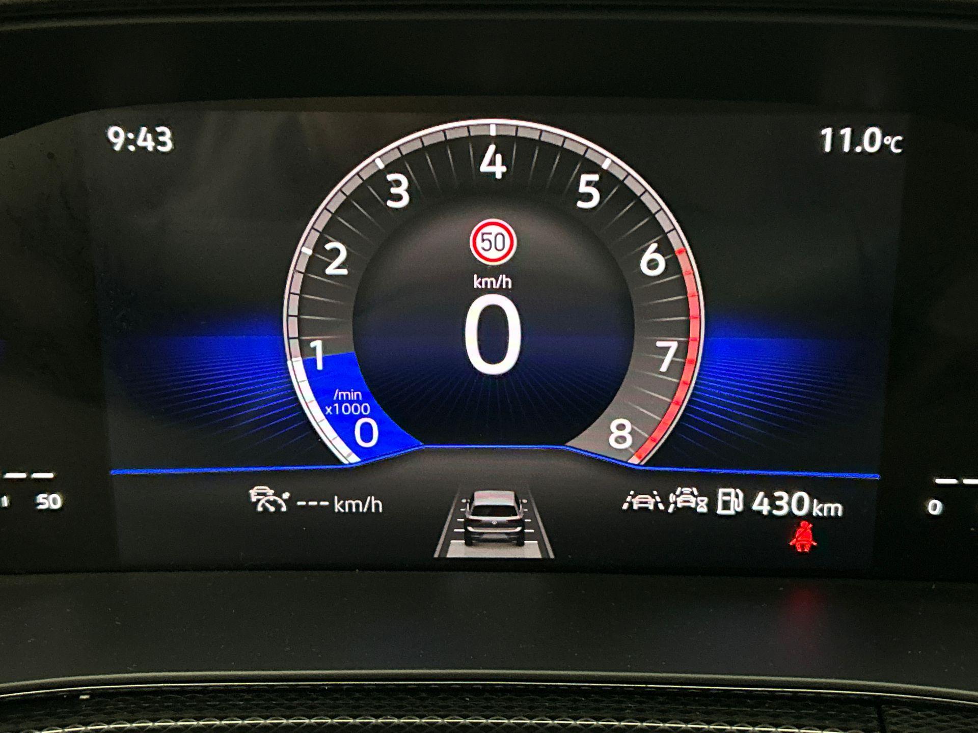 volledig digitaal instrumentenpaneel