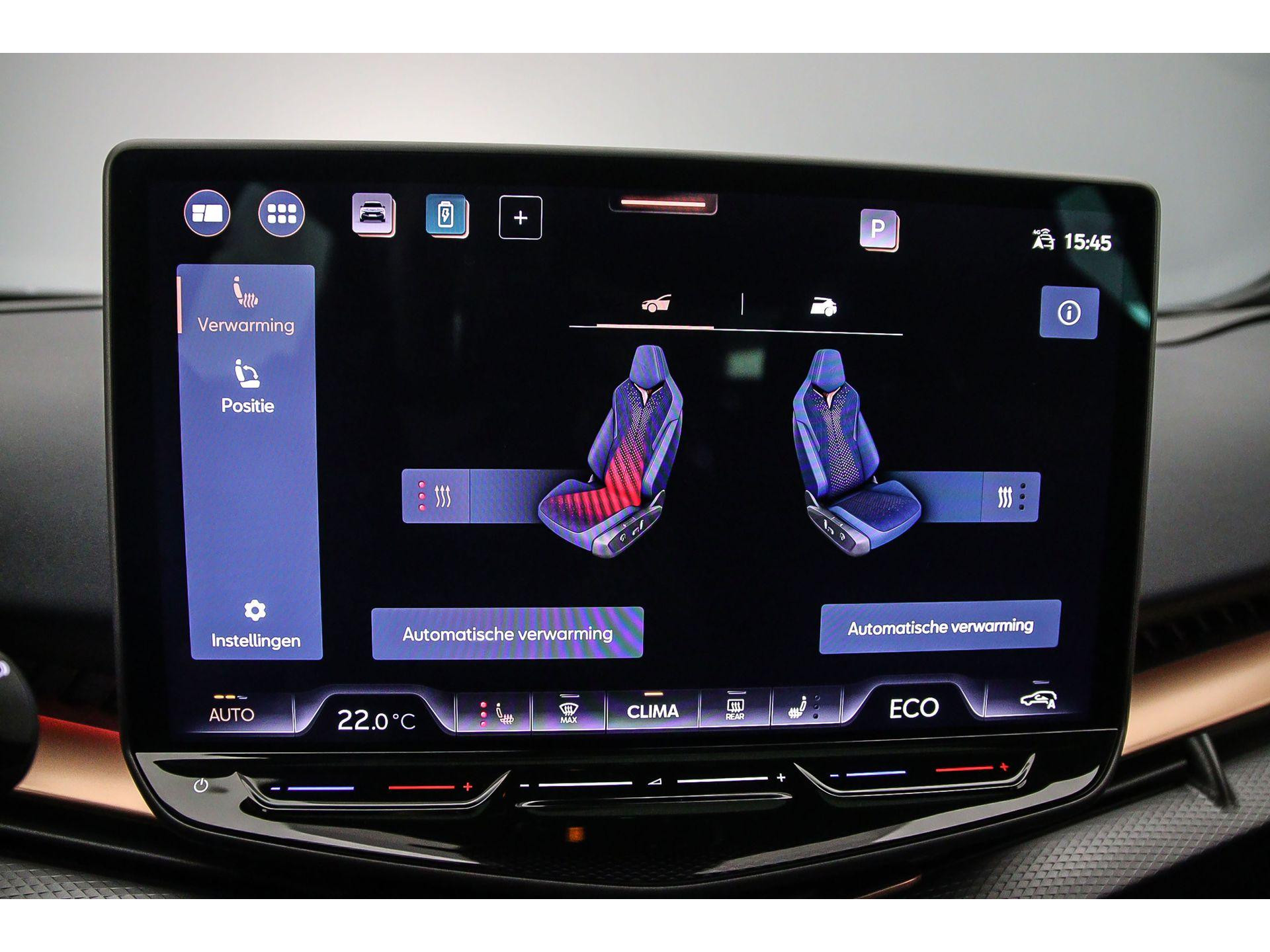 voorstoelen verwarmd