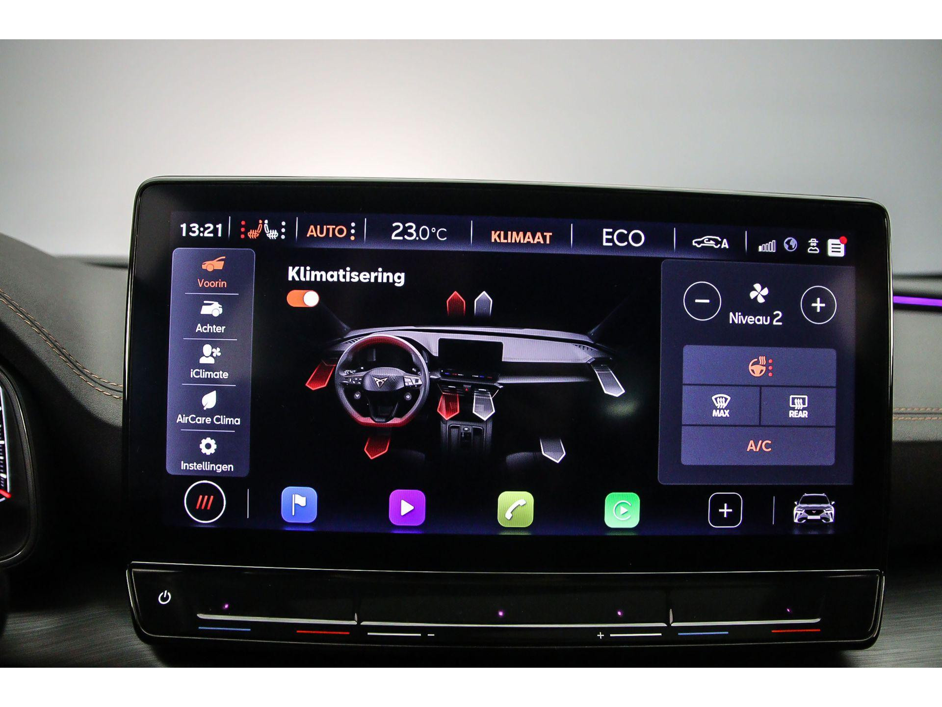 Verwarmbare stoelen vóór