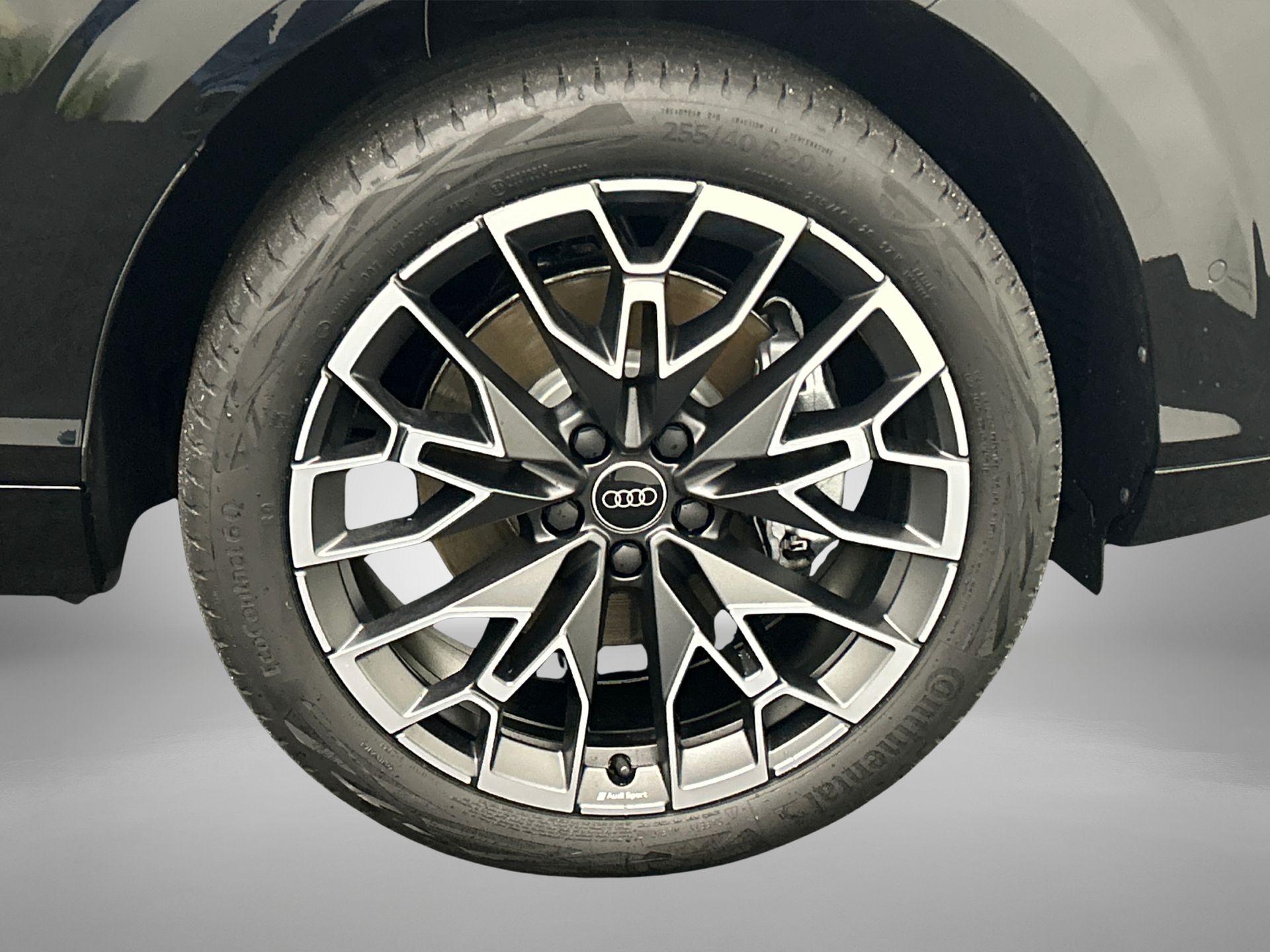 Velgen Audi Sport, 5-W-spaak, mat-contrastzwart, glansgedraaid, 8,5 J x 20