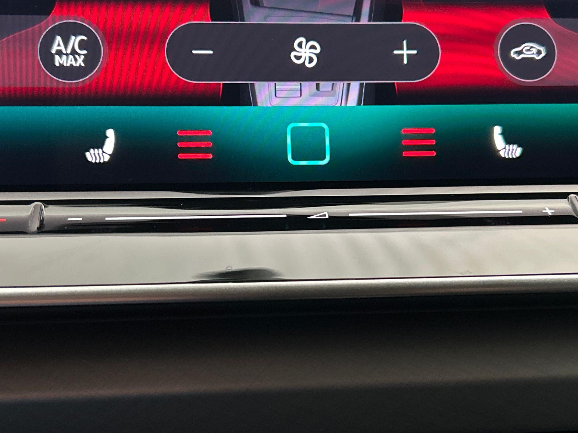 voorstoelen verwarmd en elektrische lendesteunen