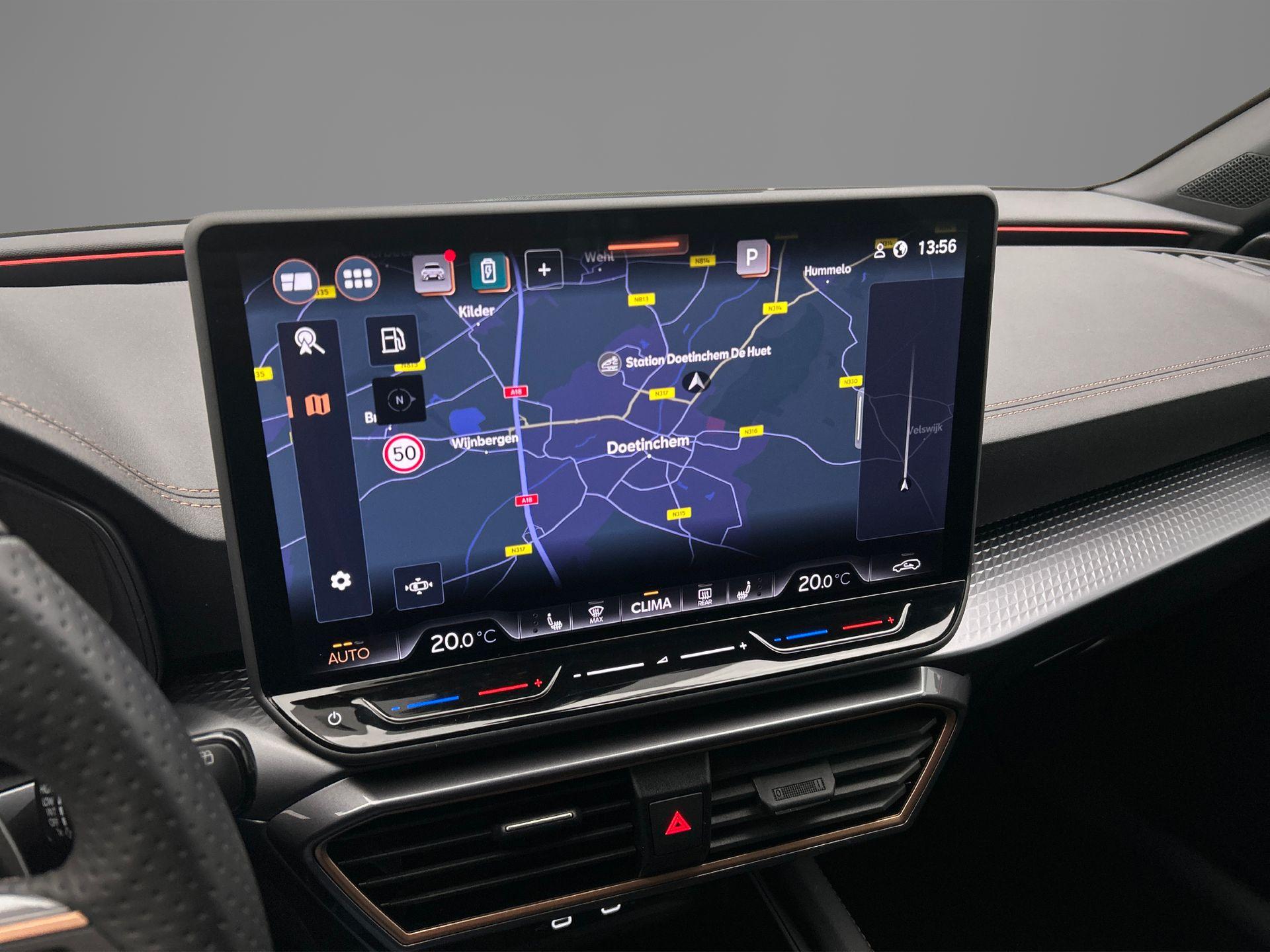 Navigatiesysteem met 12,9 inch touchscreen