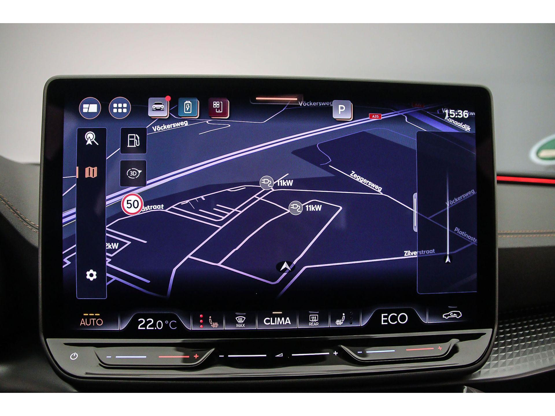 Navigatiesysteem met 12,9 inch touchscreen