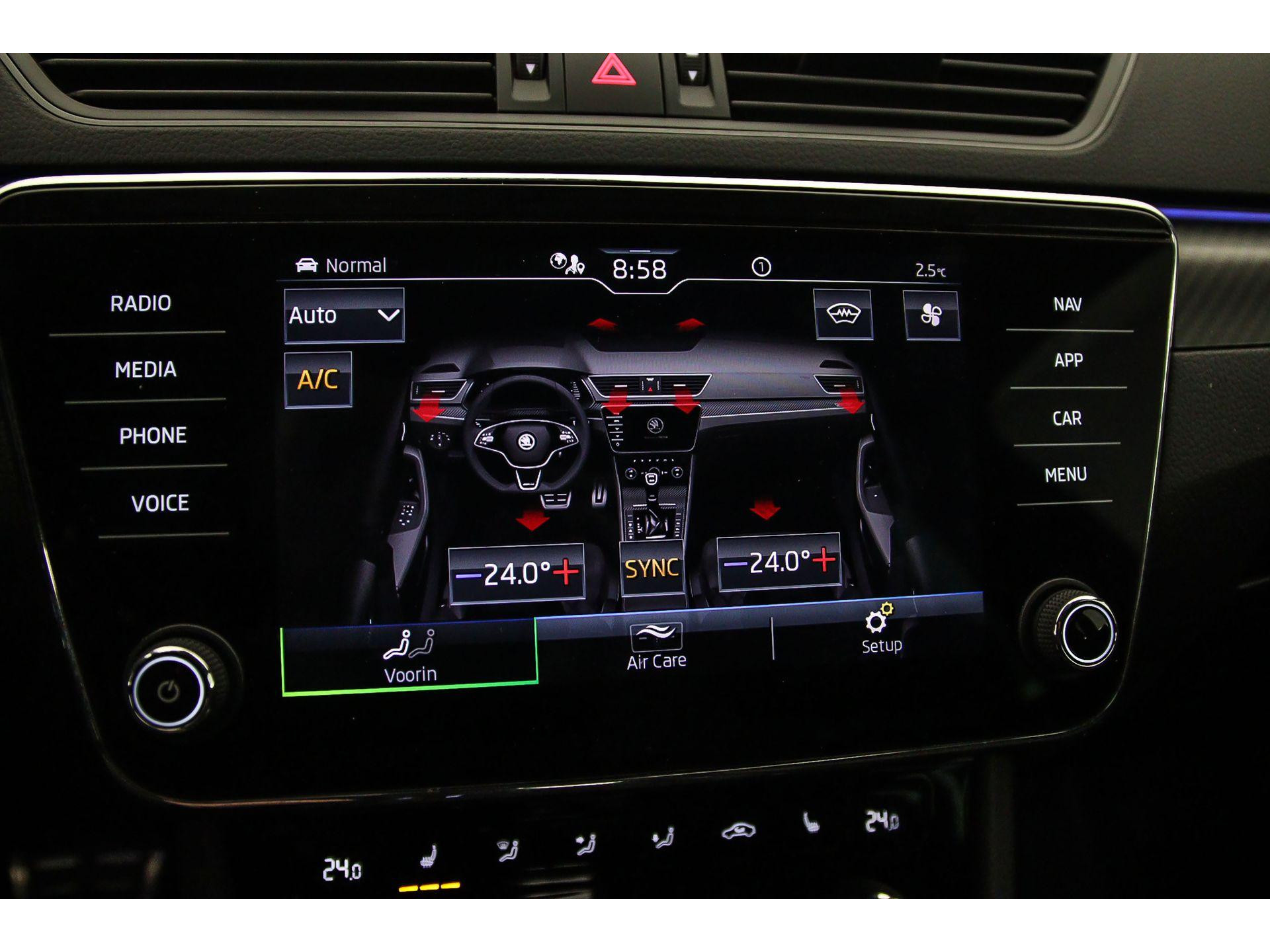 voorstoelen verwarmd