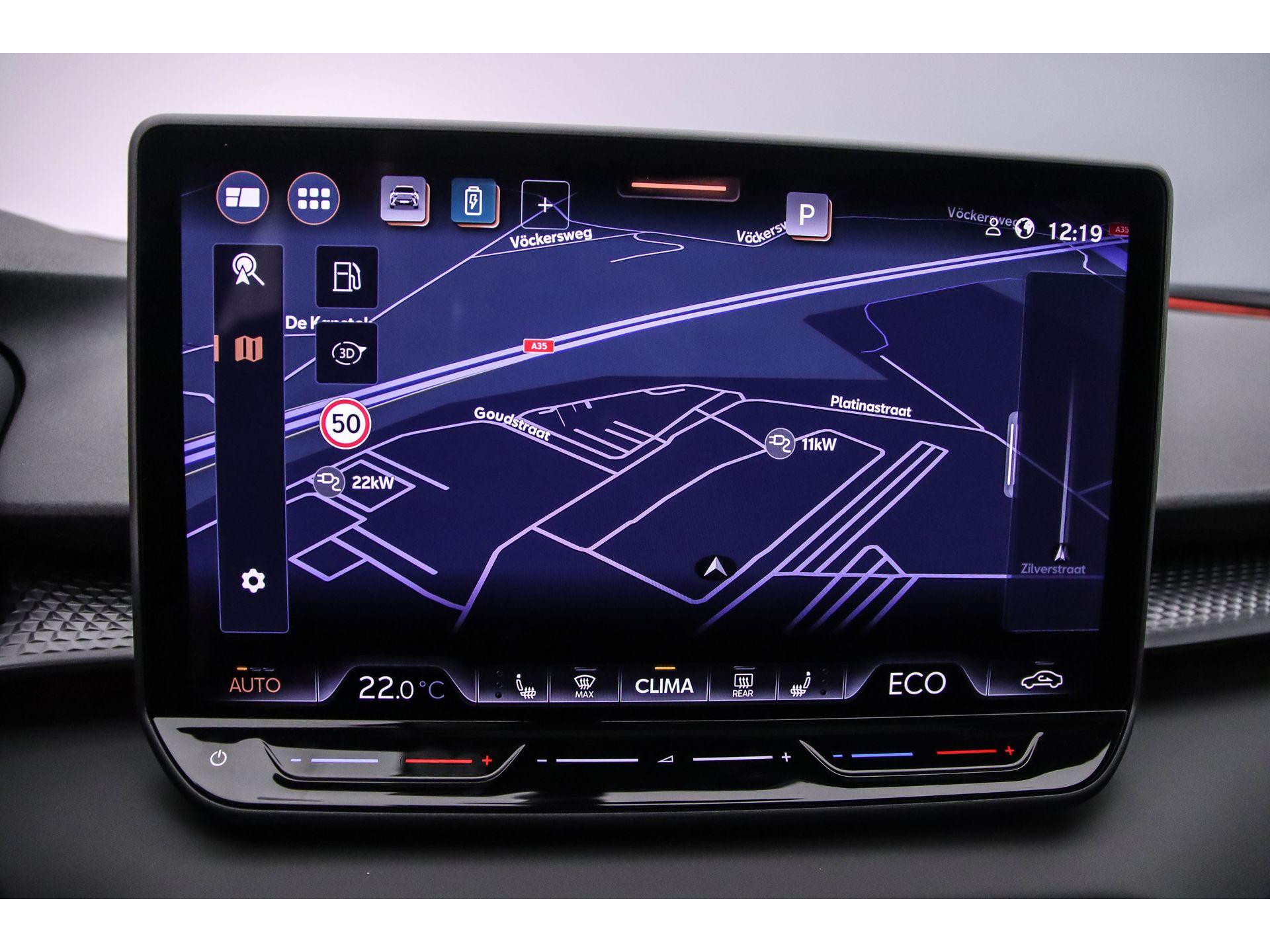 Navigatiesysteem met 12,9 inch touchscreen