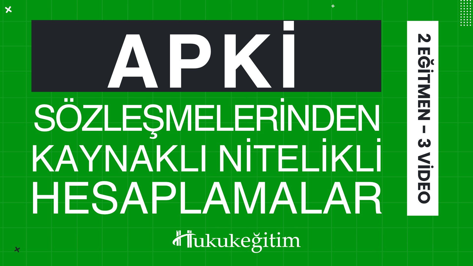 Arsa Payı Karşılığı İnşaat Sözleşmelerinden Kaynaklanan Nitelikli Hesaplamalar Eğitimi (2 Eğitmen - 3 Video) Arsa Payı Karşılığı İnşaat Sözleşmelerinden Kaynaklanan Nitelikli Hesaplamalar Eğitimi (2 Eğitmen - 3 Video)
