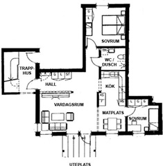 Bild 1. Lägenhet, Larmgatan, Umeå 