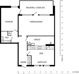Bild 3. Lägenhet, Ekegatan, Simrishamn 