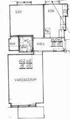 Bild 7. Lägenhet, kopparmöllegatan, Helsingborg 