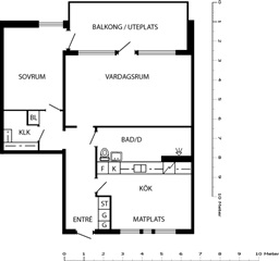 Bild 3. Lägenhet, Ekegatan, Simrishamn