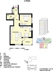 Bild 1. Lägenhet, Kompanivägen, Luleå 