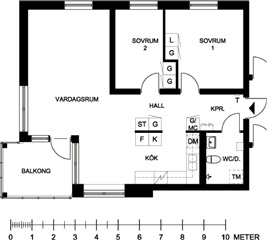 Photo 1. Apartment, Kompanivägen, Luleå 