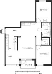 Photo 1. Apartment, repslagargatan, Luleå 