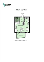 Bild 1. Lägenhet, Producentvägen, Luleå 