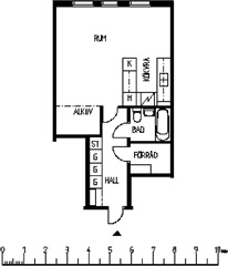 Photo 1. Apartment, professorsvägen, Luleå 