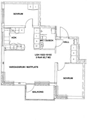 Photo 1. Apartment, Brogatan, Umeå 