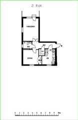 Bild 1. Lägenhet, Västra Brogatan, Luleå 