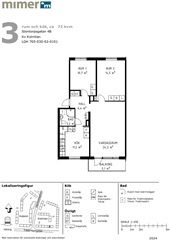 Bild 3. Lägenhet, Stentorpsgatan, Västerås 