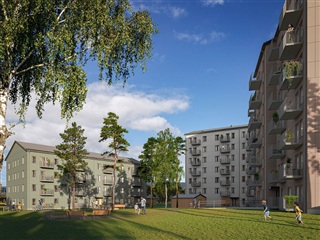 Bild 1. Lägenhet, Humlegatan, Skellefteå 