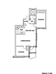 Photo 1. Apartment, Hedlundavägen, Umeå 