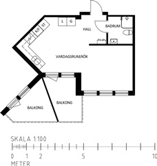 Bild 1. Lägenhet, Väderleden, Luleå 