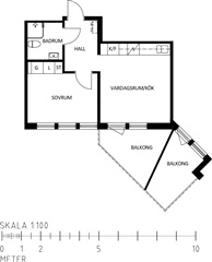 Photo 1. Apartment, Väderleden, Luleå 