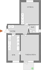 Bild 4. Lägenhet, Stationsvägen, Degerfors 