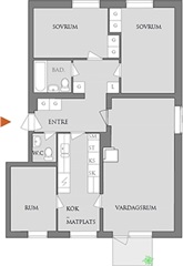 Bild 2. Lägenhet, Stationsvägen, Degerfors 