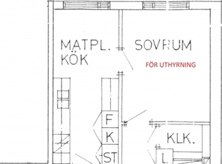 Bild 6. Rum, Sysslomansgatan, Uppsala 