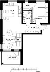 Photo 1. Apartment, Regnvägen, Luleå