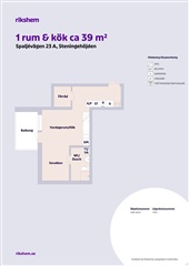 Bild 3. Lägenhet, Spaljévägen, Steningehöjden 