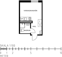 Bild 1. Lägenhet, Väderleden, Luleå 