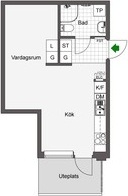 Photo 1. Apartment, Bergslenagatan, Borås 
